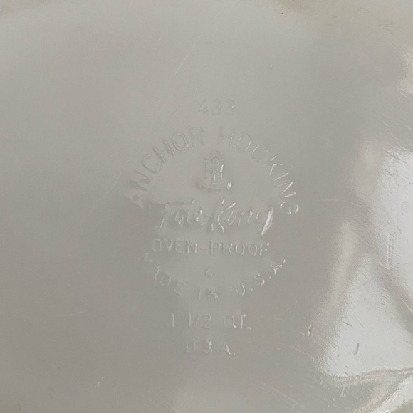 Vintage Anchor Hocking Meadow green 1 1/2 quart oval casserole dish baking dish - Picture 7 of 8